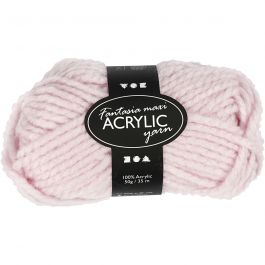 Fantasia Acrylic Yarn, light red, L: 35 m, Maxi, 50 g/ 1 ball [HOB-421879]