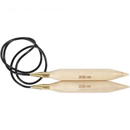 Circular Knitting Needle, no. 25, L: 150 cm, 1 pc [HOB-42196]