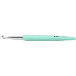 Crochet Hook, blue, no. 6, L: 13,3 cm, 1 pc [HOB-42390]