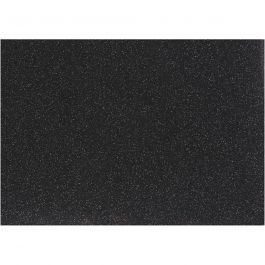 Iron on foil, black, A5, 148x210 mm, glitter, 1 sheet [HOB-44329]
