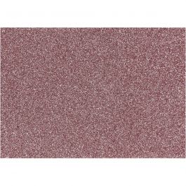 Iron on foil, light red, A5, 148x210 mm, glitter, 1 sheet [HOB-44333]