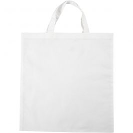 Shopping Bag, white, size 38x42 cm, 130 g, 1 pc [HOB-445490]