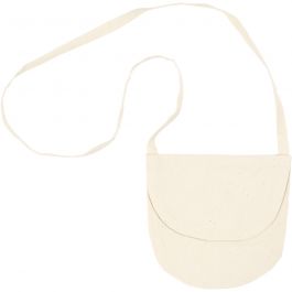 Shoulder bag, light natural, size 15x14 cm, 110 g, 1 pc [HOB-44551]