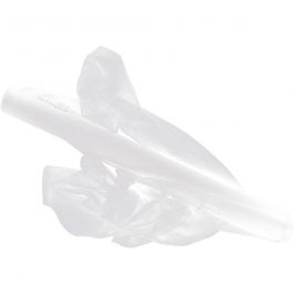 Tulle, white, W: 50 cm, 5 m/ 1 roll [HOB-44609]