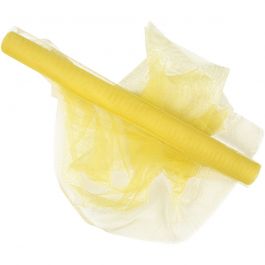 Tulle, yellow, W: 50 cm, 5 m/ 1 roll [HOB-44611]