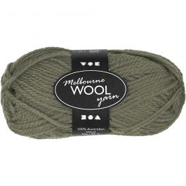Melbourne Yarn, dark green, L: 92 m, 50 g/ 1 ball [HOB-44785]