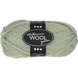Melbourne Yarn, light green, L: 92 m, 50 g/ 1 ball [HOB-44786]
