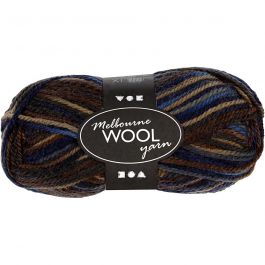 Melbourne Yarn, brown harmony, L: 92 m, 50 g/ 1 ball [HOB-44794]