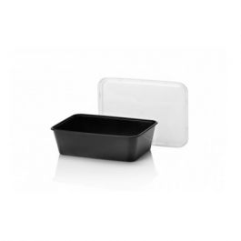 Microwavable Container 175x119x52mm Black (500 pcs) [RD-448084]