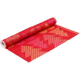 Motif Felt, orange, red, W: 45 cm, thickness 1,5 mm, 180-200 g, 1 m/ 1 roll [HOB-452690]