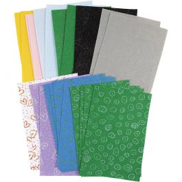 Craft Felt, assorted colours, 21x30 cm, thickness 1 mm, Content may vary , 24 sheet/ 1 pack [HOB-45394]