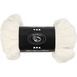Wool, off-white, thickness 21 my, 100 g/ 1 pack [HOB-46010]