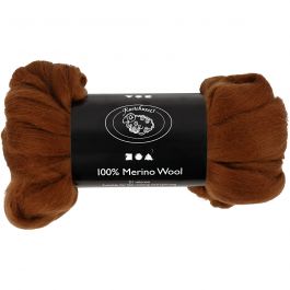 Wool, brown, thickness 21 my, 100 g/ 1 pack [HOB-46024]