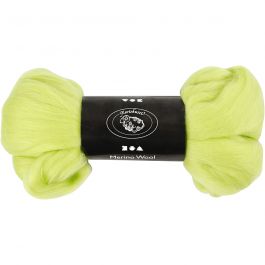 Wool, lime green, thickness 21 my, 100 g/ 1 pack [HOB-46031]