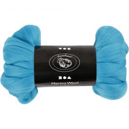 Wool, turquoise, thickness 21 my, 100 g/ 1 pack [HOB-46033]