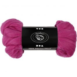 Wool, red violet, thickness 21 my, 100 g/ 1 pack [HOB-46047]