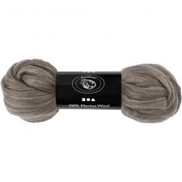 Wool, natural grey, thickness 21 my, 100 g/ 1 pack [HOB-46051]