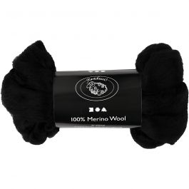 Wool, black, thickness 21 my, 100 g/ 1 pack [HOB-46053]