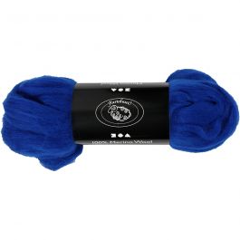 Wool, royal blue, thickness 21 my, 100 g/ 1 pack [HOB-46056]
