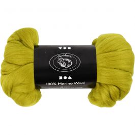 Wool, lemon, thickness 21 my, 100 g/ 1 pack [HOB-46057]