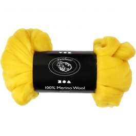 Wool, sun yellow, thickness 21 my, 100 g/ 1 pack [HOB-46062]