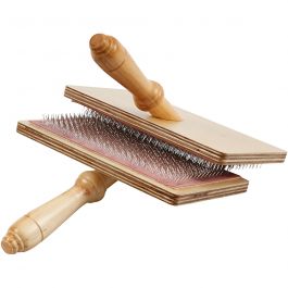 Hand carders, size 20x11 cm, 1 pair [HOB-46162]