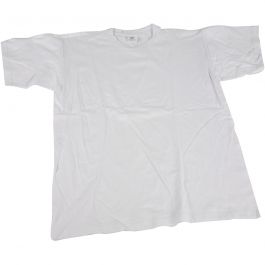 T-shirts, white, W: 52 cm, size medium , round neck, 1 pc [HOB-47212]