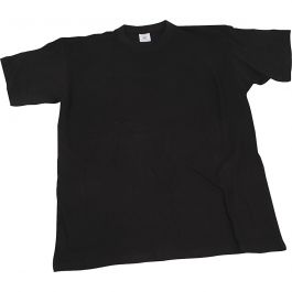 T-shirts, black, W: 52 cm, size medium , round neck, 1 pc [HOB-47230]