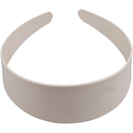 Hair Band, white, W: 48 mm, 1 pc [HOB-474160]