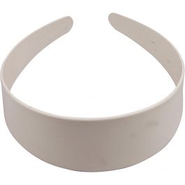 Hair Band, white, W: 48 mm, 20 pc/ 1 pack [HOB-47416]