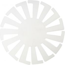 Basket Weaving Template, transparent, H: 8 cm, D 14 cm, 10 pc/ 1 pack [HOB-47450]