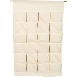 Hanging Organiser, light natural, H: 93 cm, W: 60 cm, 1 pc [HOB-49735]