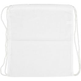 Drawstring bag, white, size 37x41 cm, 130 g, 1 pc [HOB-498800]