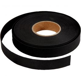 Weaving strips, black, W: 15 mm, thickness 0,55 mm, 9,5 m/ 1 roll [HOB-498954]