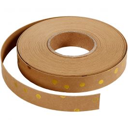 Weaving strips, light brown, W: 15 mm, thickness 0,55 mm, 9,5 m/ 1 roll [HOB-498956]