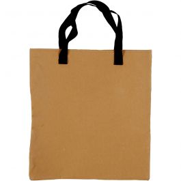 Shopping bag, light brown, size 35x38 cm, 1 pc [HOB-498962]