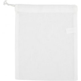 Cloth bag, white, size 21x25 cm, 130 g, 1 pc [HOB-499701]