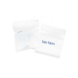 Grip Seal Bags with Write-on-Panel 10x10cm PE 100 micron (100 pieces) [4WE44]