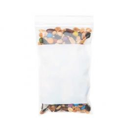 Grip Seal Bags with Write-on-Panel 12.5x20.5cm PE 100 micron (100 pieces) [4WE58]
