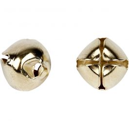 Bells, gold, D 8+10+13 mm, 18 asstd./ 1 pack [HOB-500100]