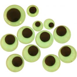 Googly Eyes, D 8+10+14 mm, 30 asstd./ 1 pack [HOB-501020]
