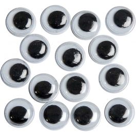 Wiggly eyes, D 8 mm, 40 pc/ 1 pack [HOB-501082]