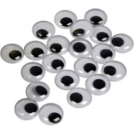 Wiggly eyes, D 14 mm, 30 pc/ 1 pack [HOB-501142]