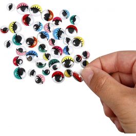 Googly Eyes, D 8-12 mm, 300 asstd./ 1 pack [HOB-50118]
