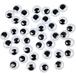 Wiggly eyes, D 20 mm, 500 pc/ 1 pack [HOB-501201]