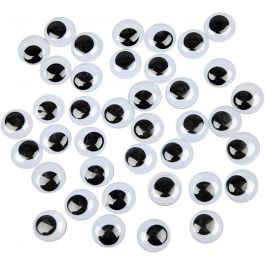 Wiggly eyes, D 20 mm, 16 pc/ 1 pack [HOB-501202]