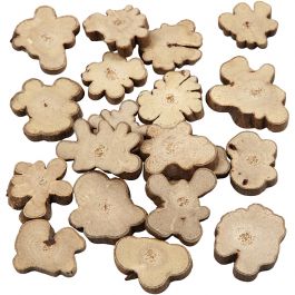 Wood Mix, size 15-40 mm, thickness 5 mm, 230 g/ 1 pack [HOB-502170]