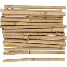 Bamboo stick, L: 20 cm, thickness 8-15 mm, 30 pc/ 1 pack [HOB-50234]