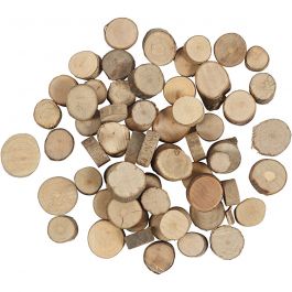 Wooden disc, D 10-15 mm, 25 g/ 1 pack [HOB-50280]