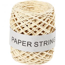 Paper String, natural, thickness 1 mm, 50 m/ 1 roll [HOB-50328]